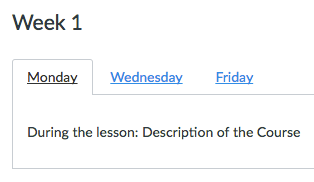 Canvas Assignment Menu