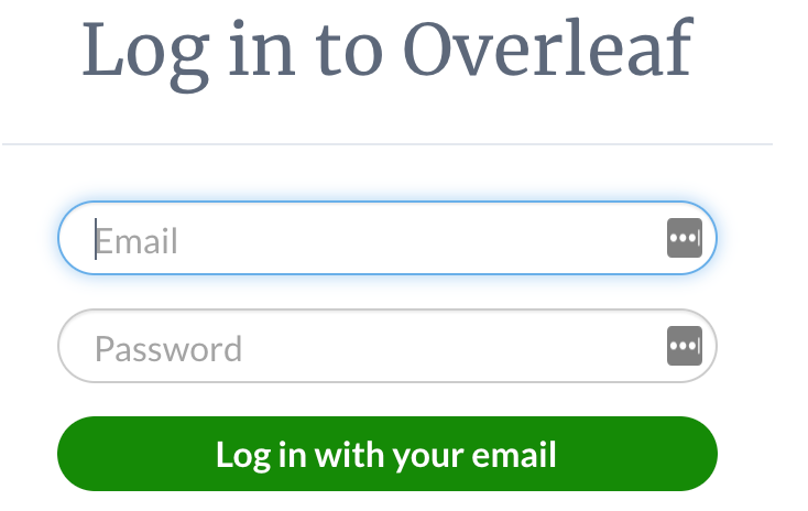 Login dialog box