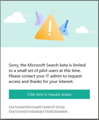 Error message