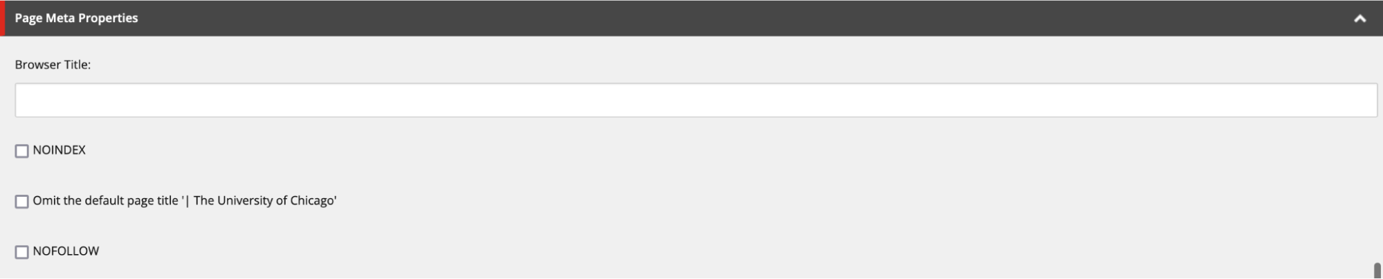 Sitecore Page Meta Properties prompt