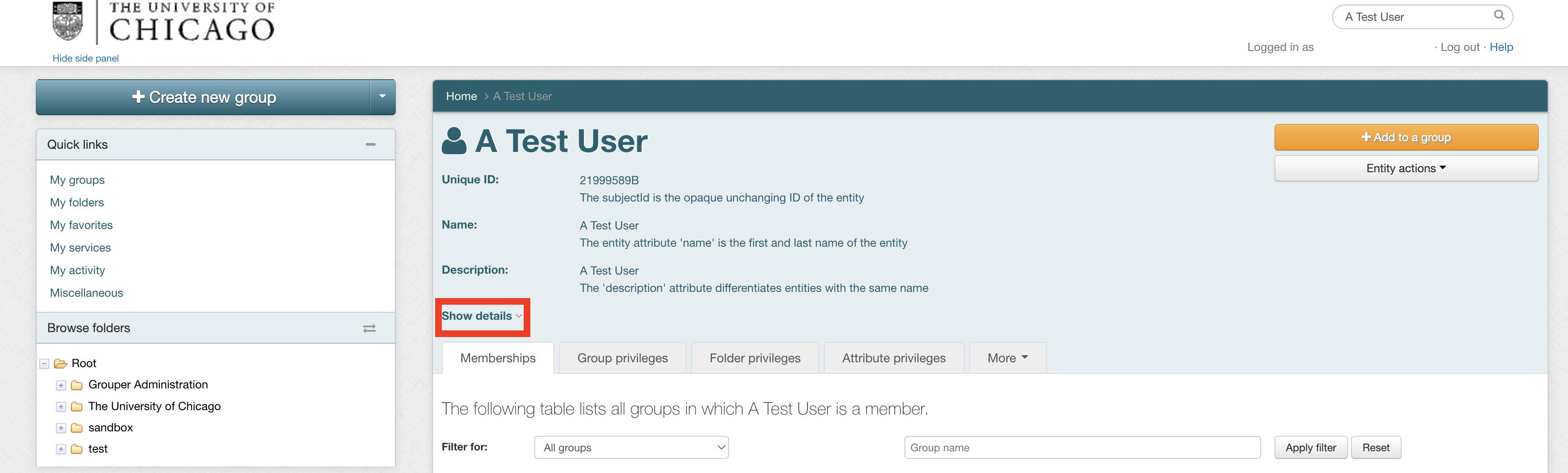 User Attributes