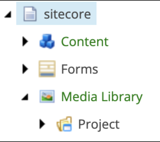 Media Library in content tree